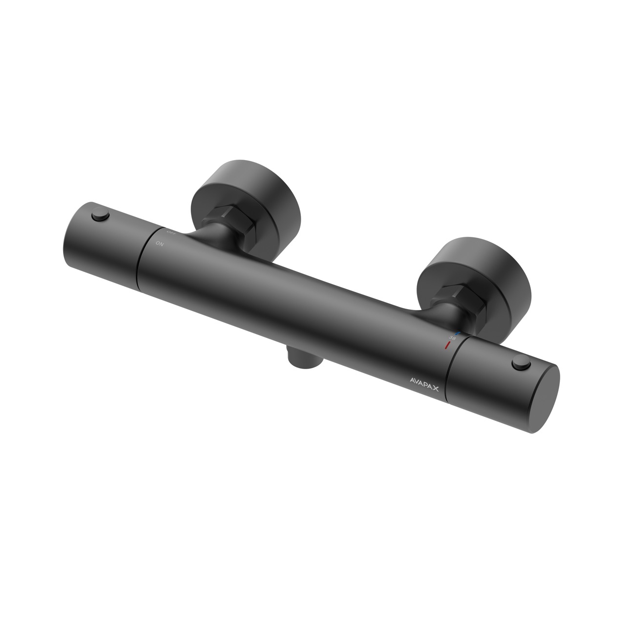 AVAPAX THERMO Bateria prysznicowa termostatyczna gun metal