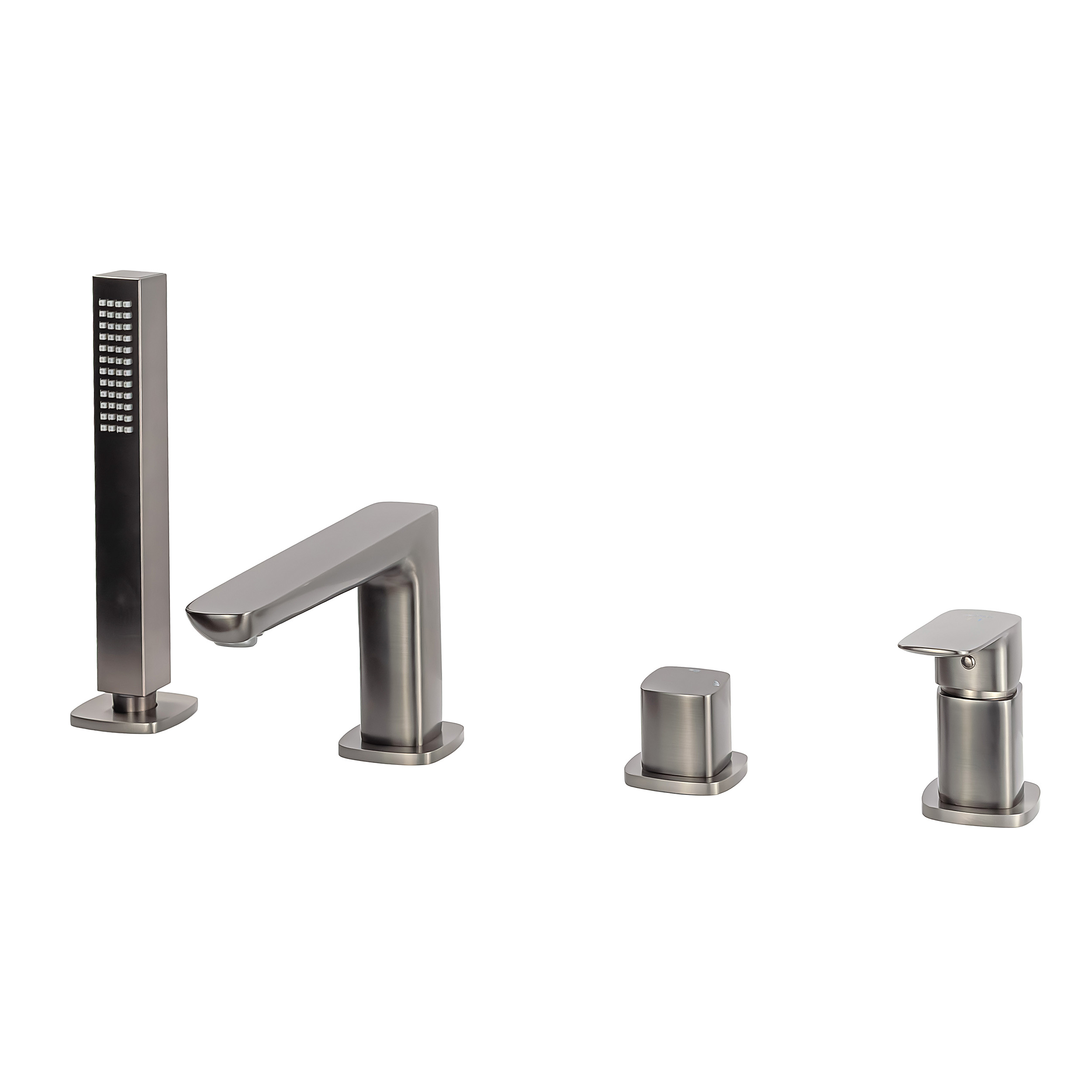 AVAPAX QANIX Bateria wannowa 4-otworowa gun metal