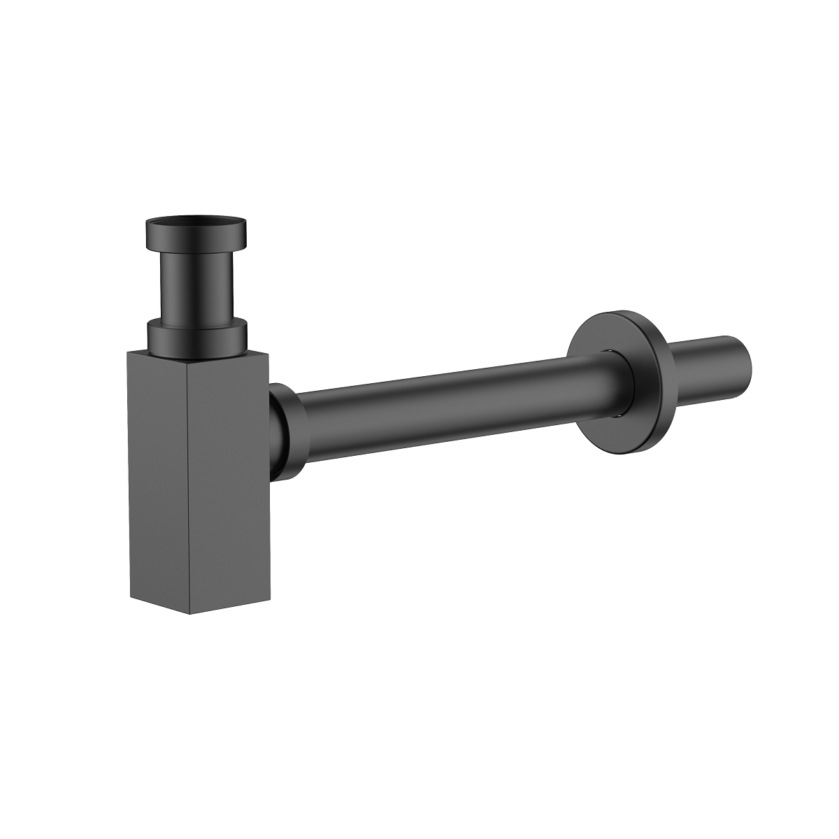 AVAPAX CUBE Syfon umywalkowy butelkowy stal nierdzewna gun metal