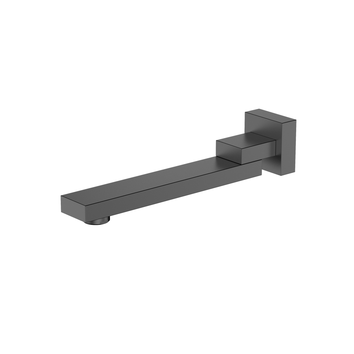 AVAPAX CUBE Wylewka wannowa do baterii podtynkowych gun metal