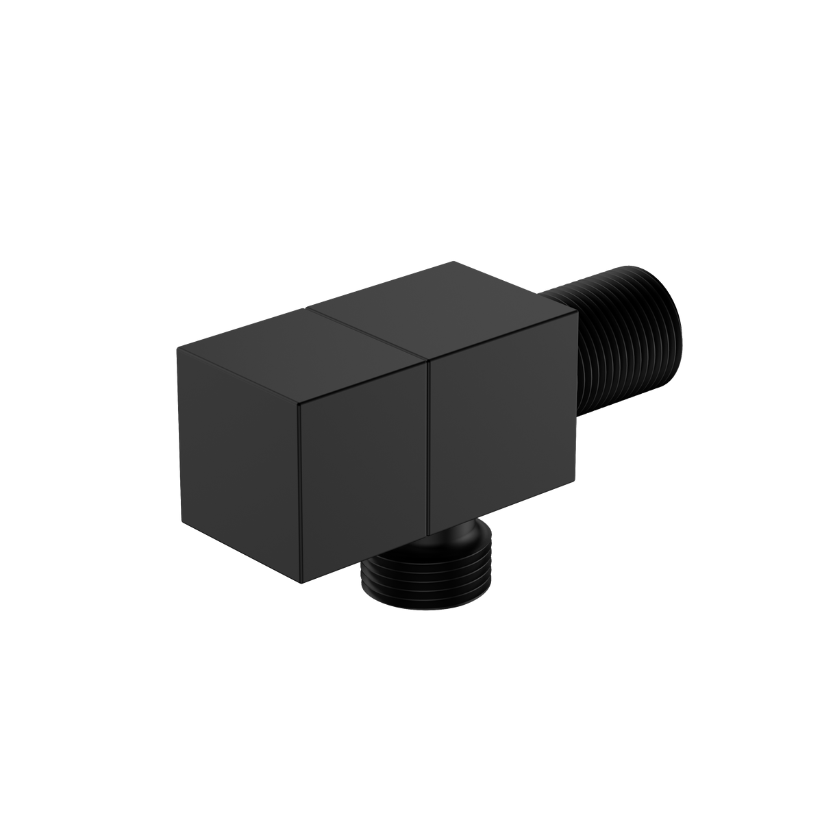 AVAPAX CUBE Zawór kątowy przyłączeniowy 1/2x3/8 mosiężny czarny