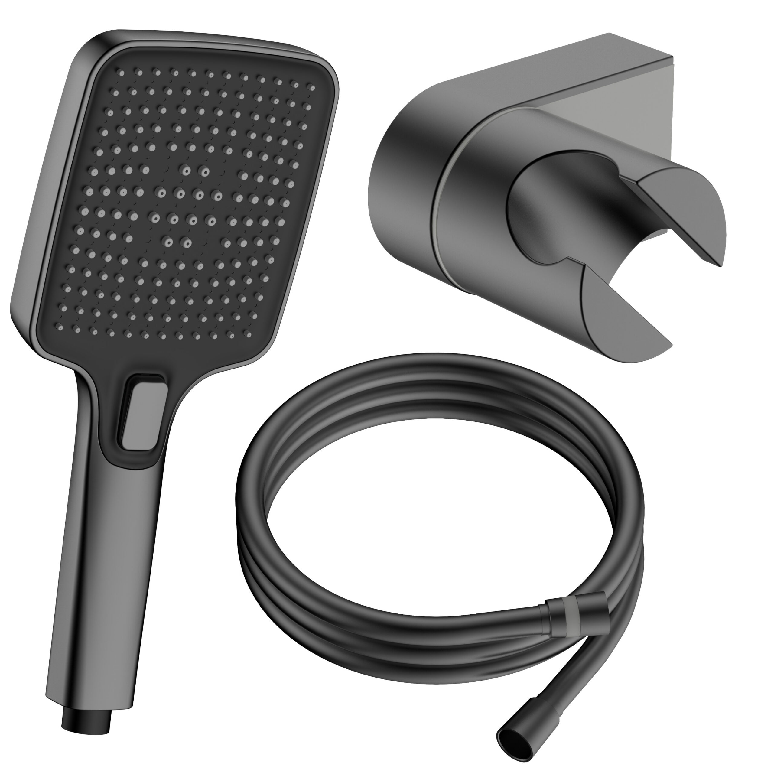 AVAPAX QANIX Zestaw prysznicowy 3-funkcyjny punktowy gun metal