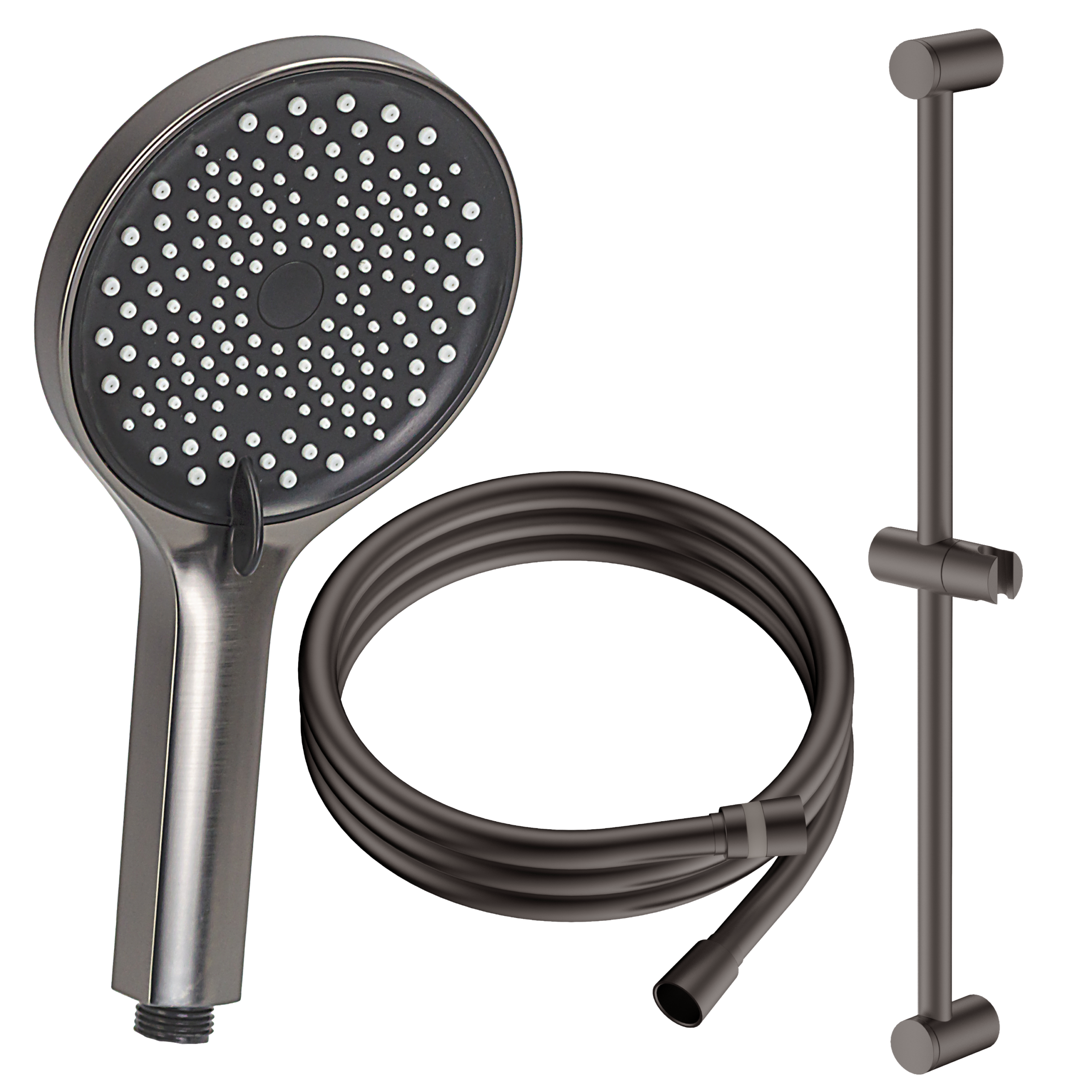 AVAPAX ULTIMATE Zestaw prysznicowy 3-funkcyjny z drążkiem gun metal