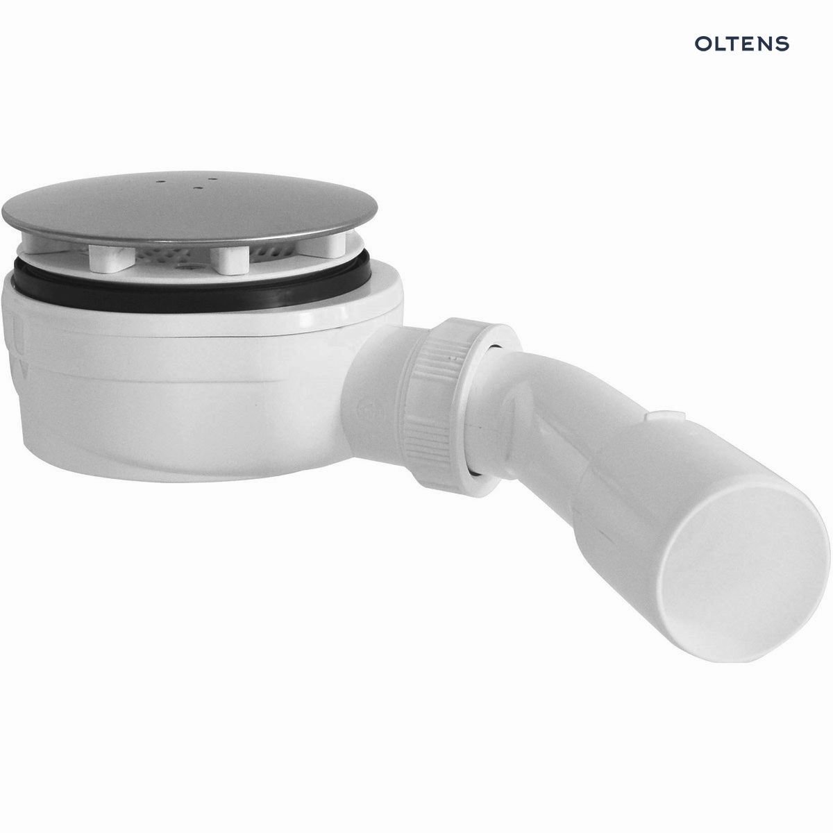 Oltens Pite Turbo Slim syfon do brodzika 90 mm plastikowy niski chrom