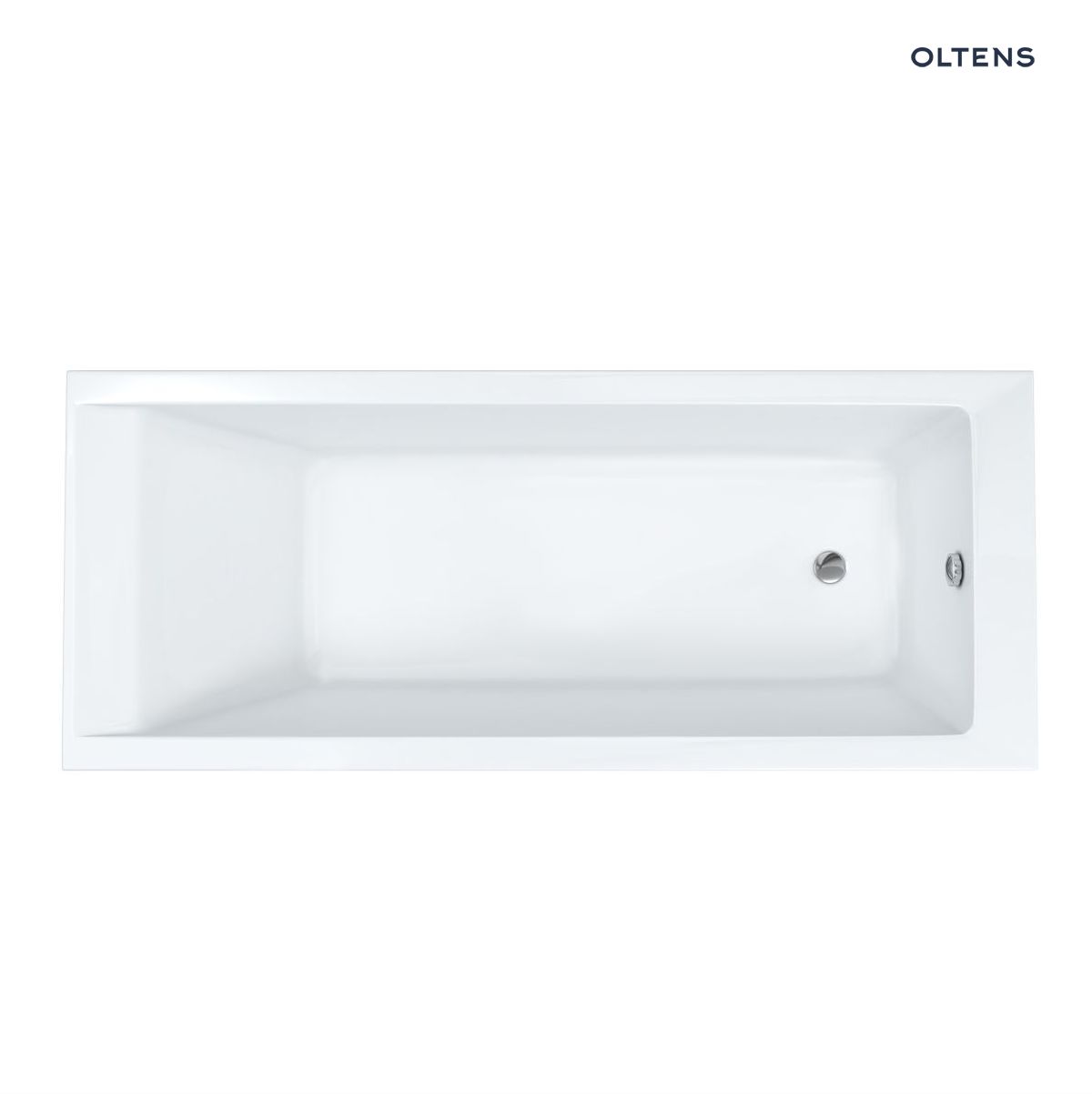 Oltens Langfoss wanna prostokątna 140x70 cm akrylowa biały mat