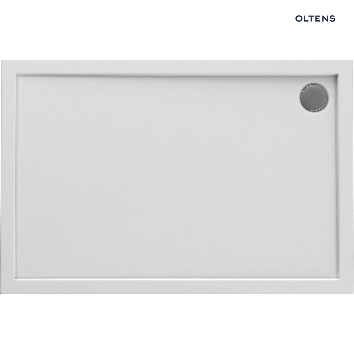 Oltens Superior brodzik 140x80 cm prostokątny akrylowy biały