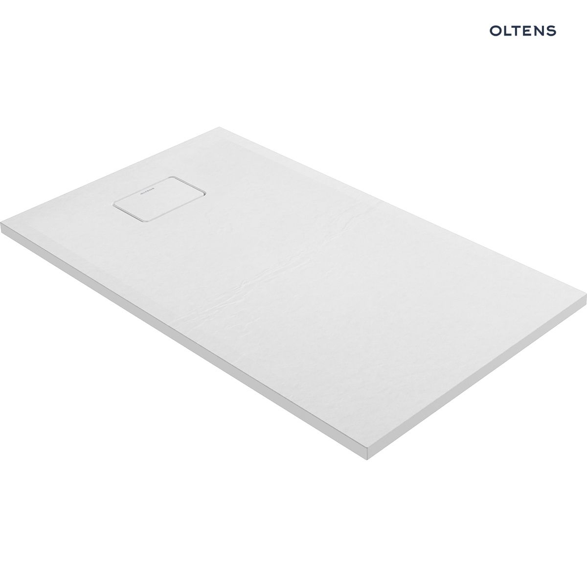 Oltens Bergytan brodzik 120x70 cm prostokątny RockSurface biały