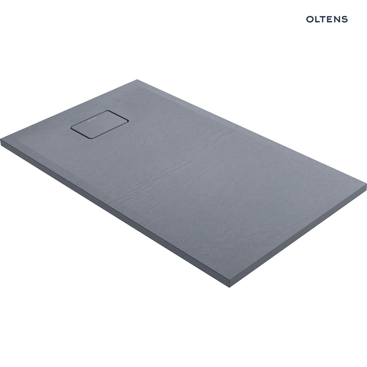Oltens Bergytan brodzik 120x70 cm prostokątny RockSurface szary beton