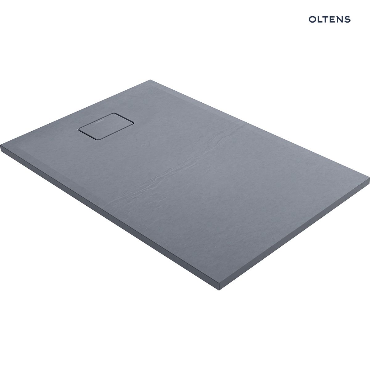 Oltens Bergytan brodzik 120x80 cm prostokątny RockSurface szary beton