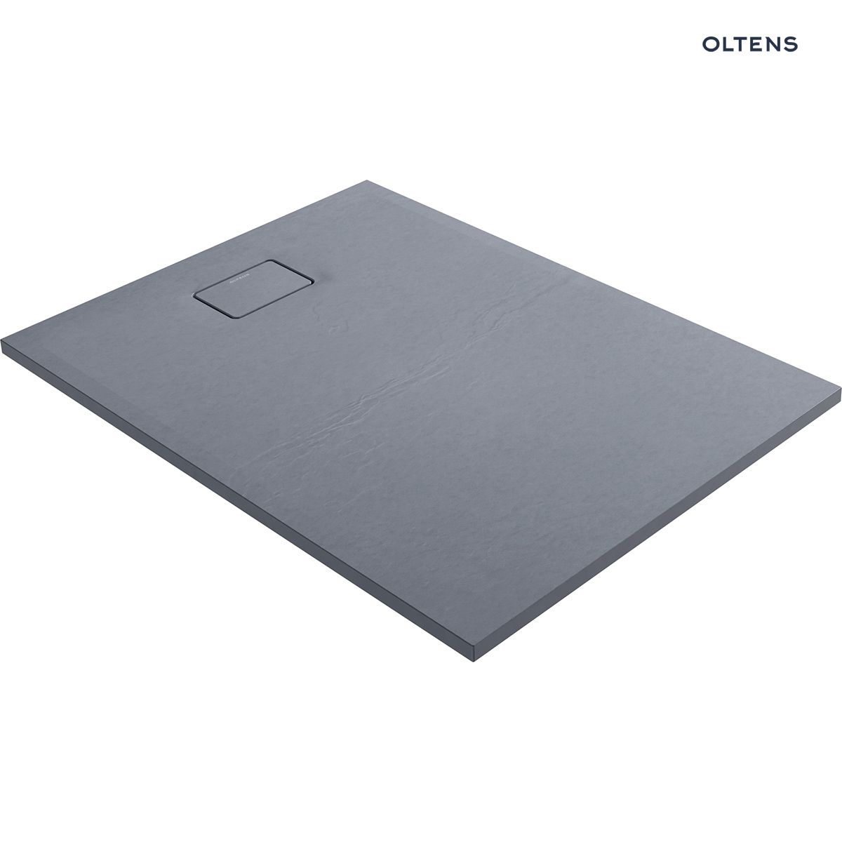 Oltens Bergytan brodzik 120x90 cm prostokątny RockSurface szary beton