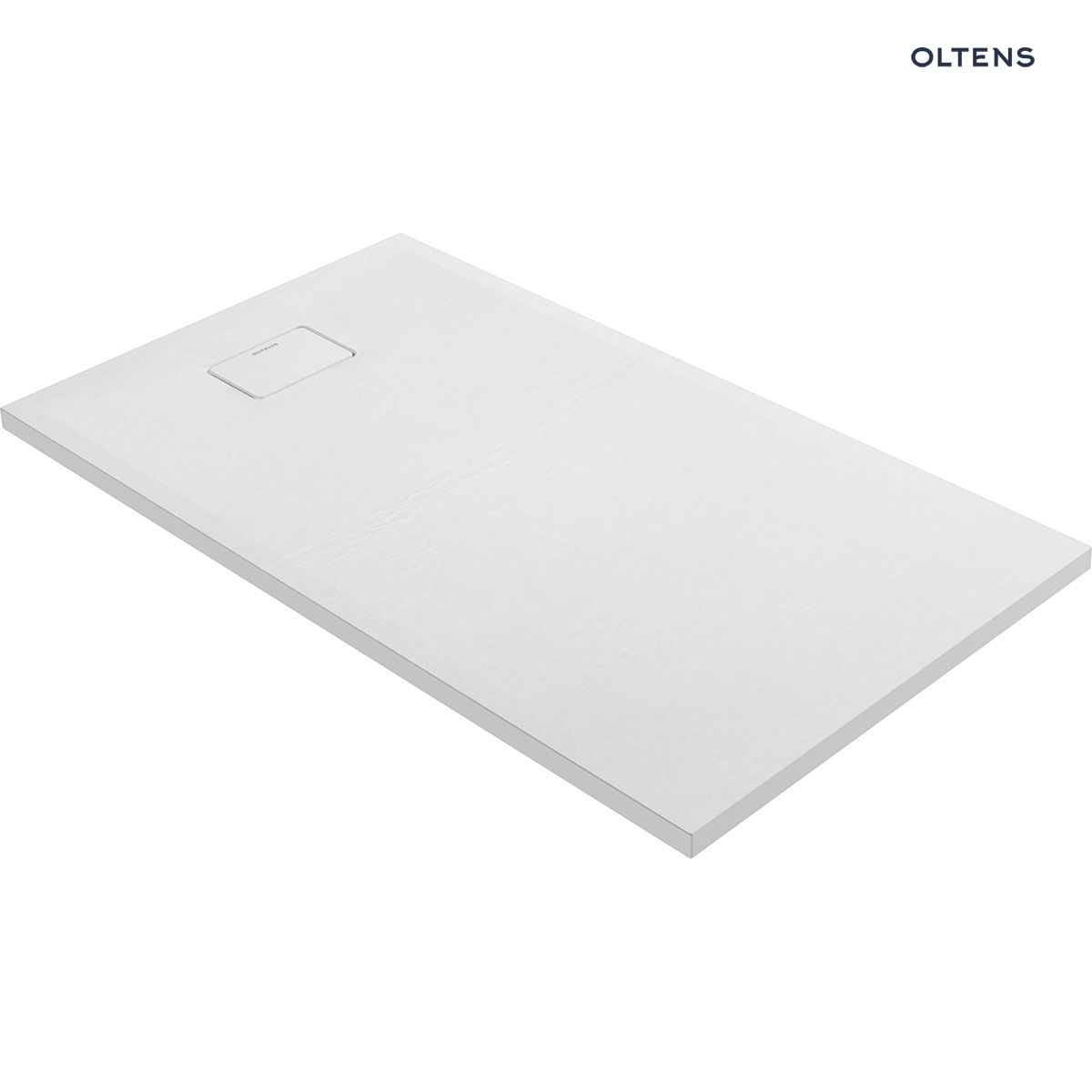 Oltens Bergytan brodzik 140x80 cm prostokątny RockSurface biały