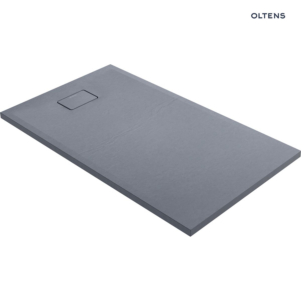Oltens Bergytan brodzik 140x80 cm prostokątny RockSurface szary beton