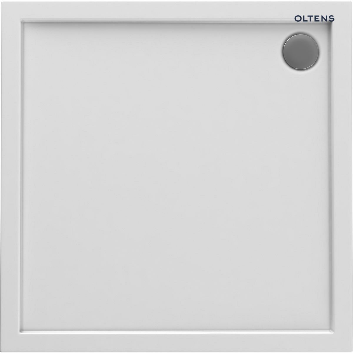 Oltens Superior brodzik 80x80 cm kwadratowy akrylowy biały