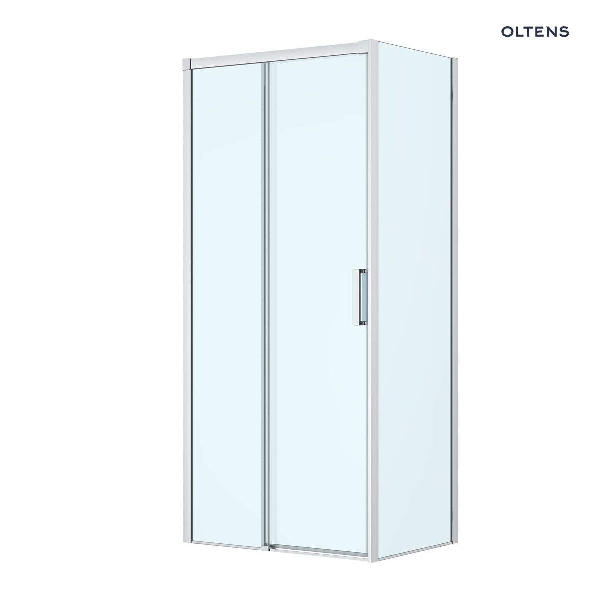 Oltens Breda kabina prysznicowa 100x80 cm prostokątna chrom/szkło przezroczyste