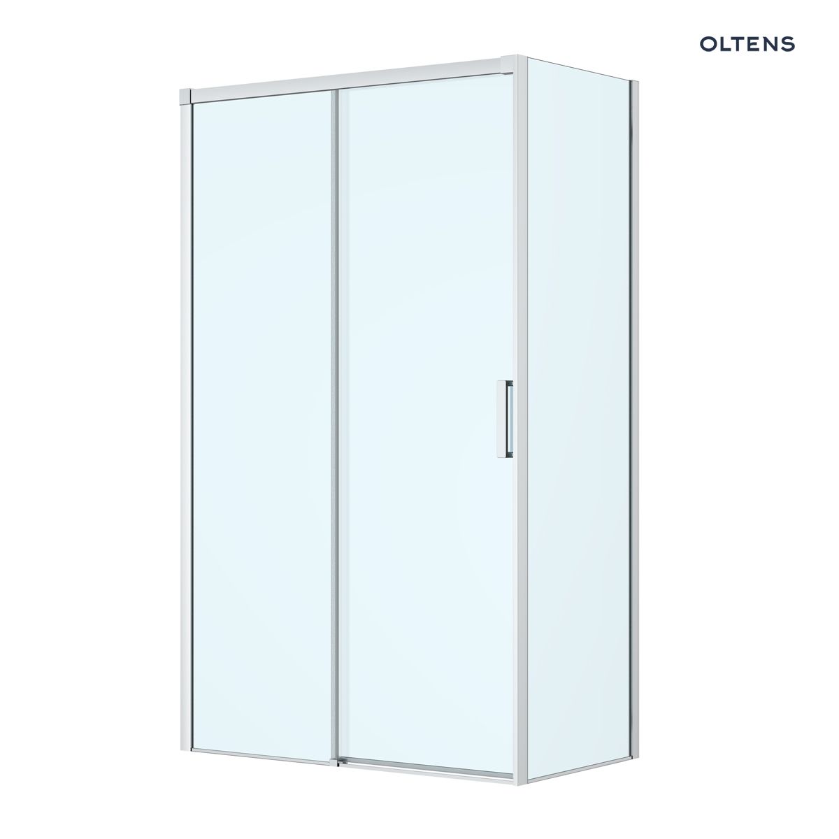 Oltens Breda kabina prysznicowa 120x80 cm prostokątna chrom/szkło przezroczyste