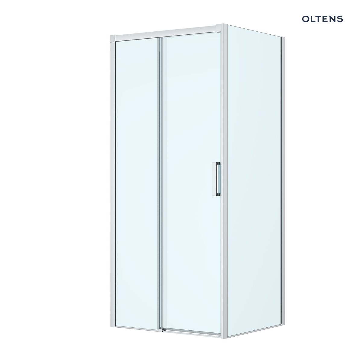 Oltens Breda kabina prysznicowa 100x90 cm prostokątna chrom/szkło przezroczyste