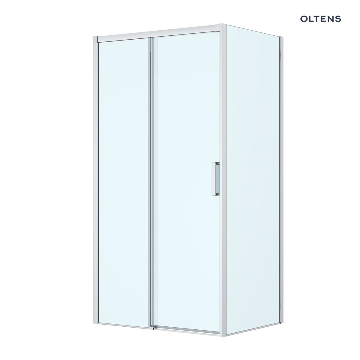 Oltens Breda kabina prysznicowa 110x90 cm prostokątna chrom/szkło przezroczyste