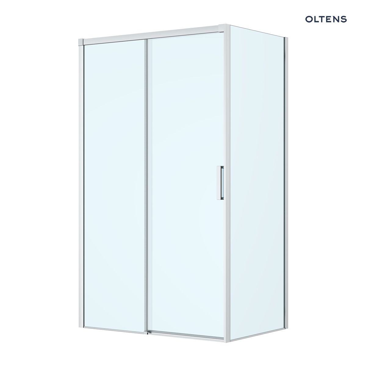 Oltens Breda kabina prysznicowa 120x90 cm prostokątna chrom/szkło przezroczyste