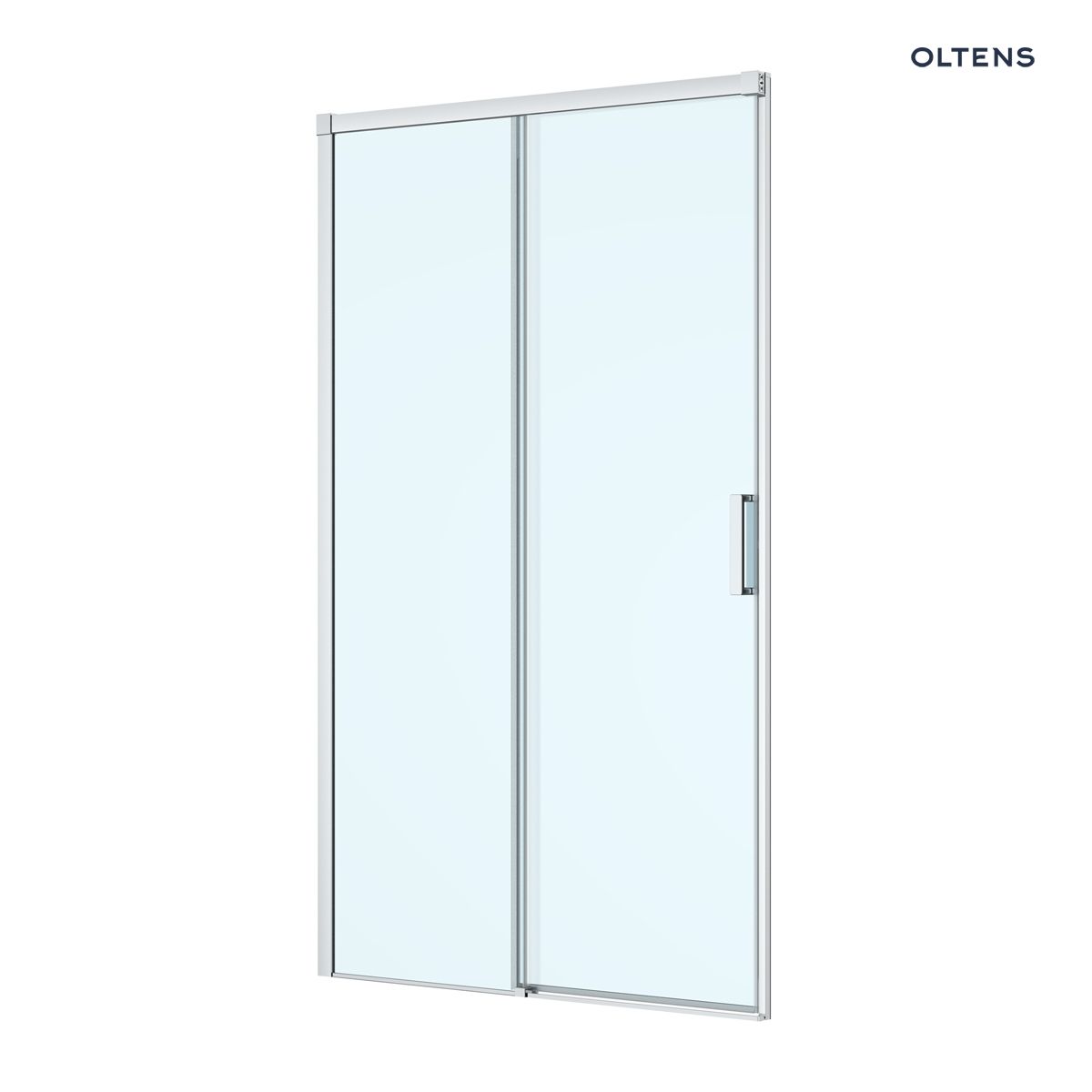 Oltens Breda drzwi prysznicowe 120 cm chrom/szkło przezroczyste