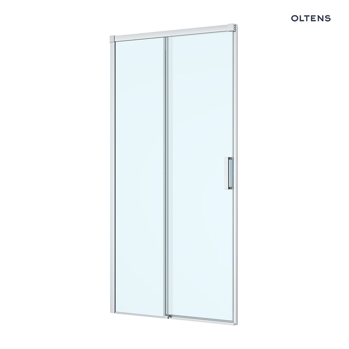 Oltens Breda drzwi prysznicowe 110 cm chrom/szkło przezroczyste