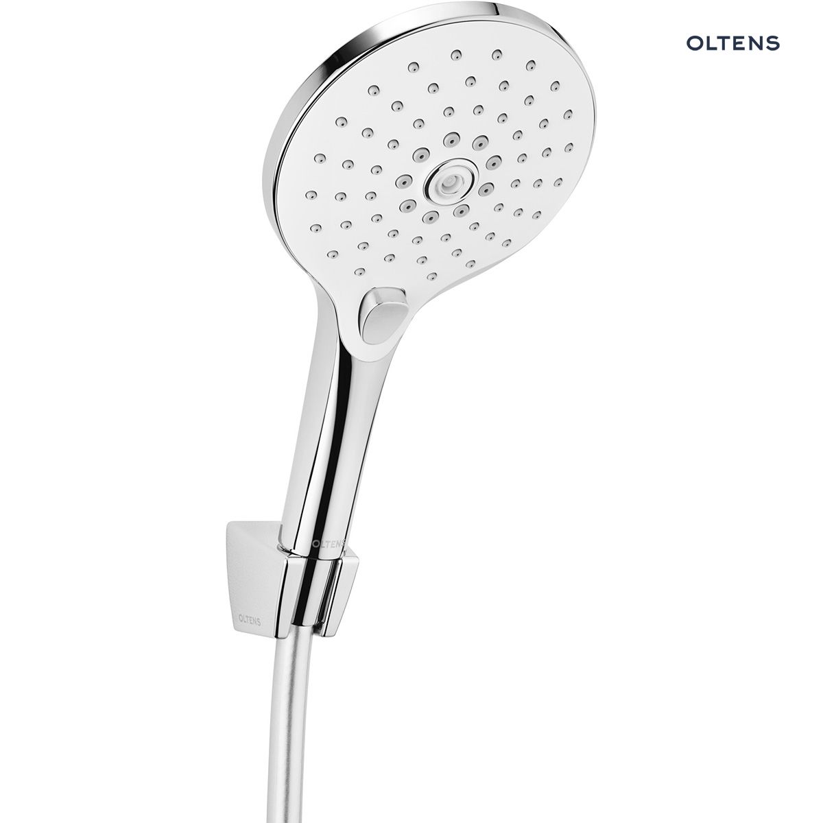 Oltens Saxan EasyClick Gide zestaw prysznicowy chrom/biały