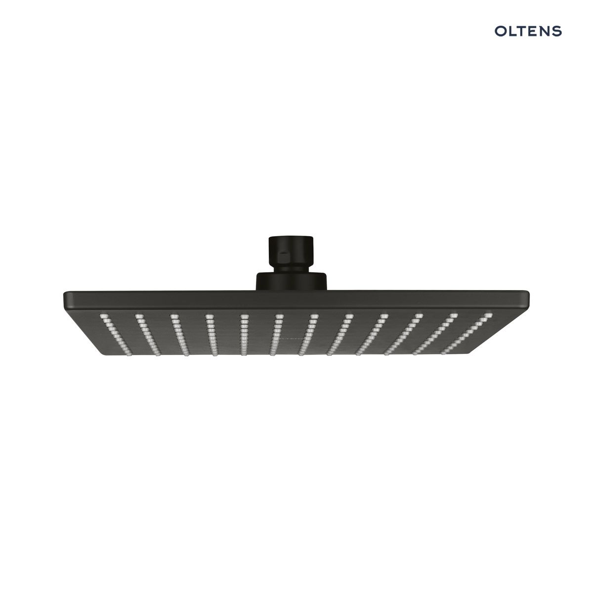 Oltens Atran (S) deszczownica 22 cm kwadratowa czarny mat