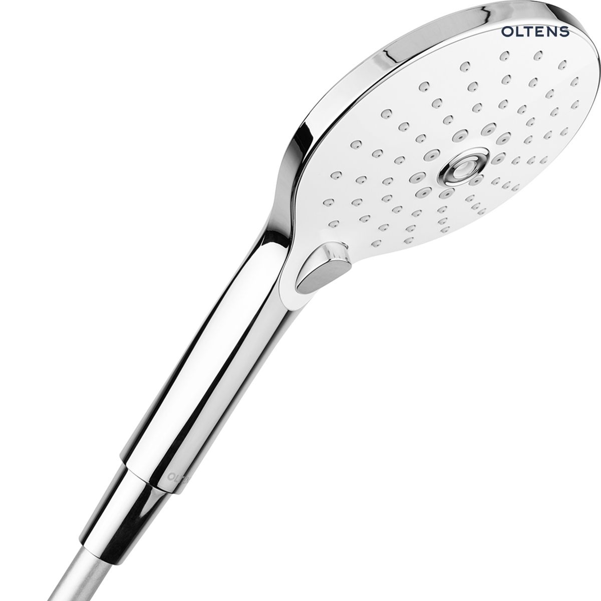 Oltens Saxan EasyClick słuchawka prysznicowa chrom/biały