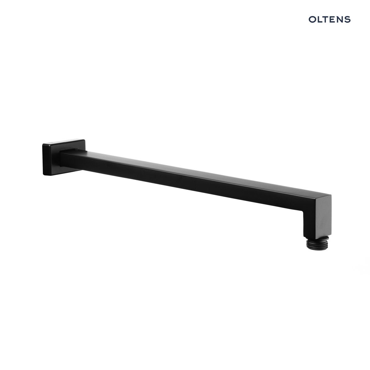 Oltens Lagan (S) ramię deszczownicy 40 cm prostokątne czarny mat