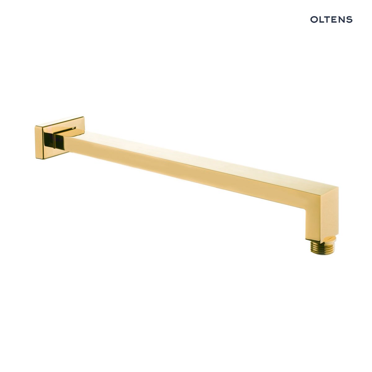 Oltens Lagan (S) ramię deszczownicy 40 cm prostokątne złoty połysk