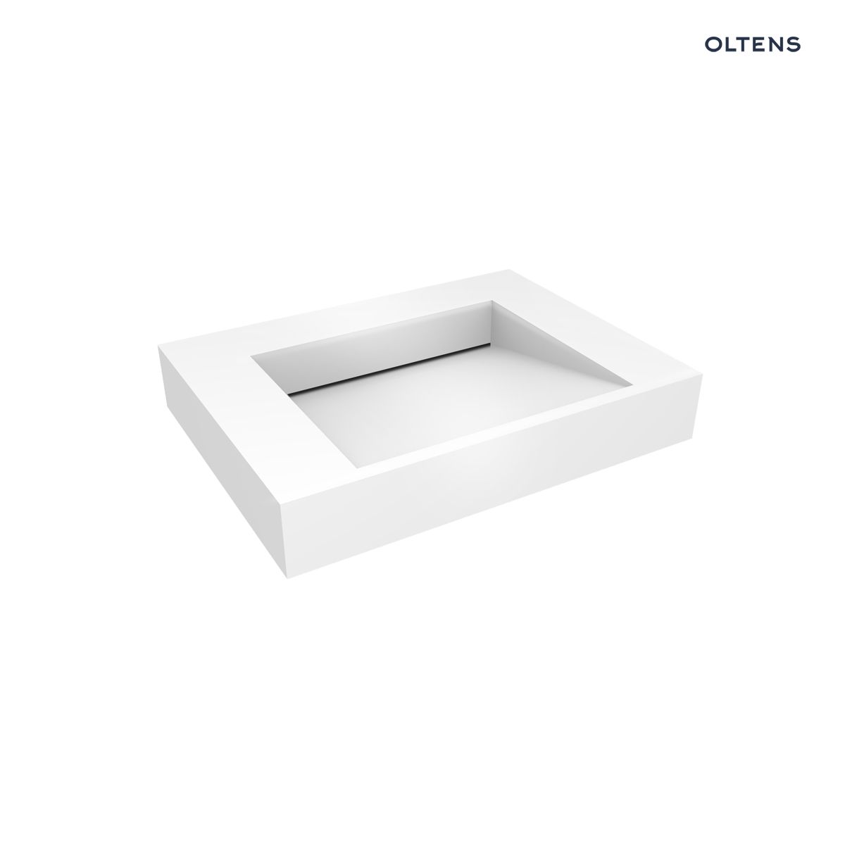 Oltens Stila umywalka 60x45 cm ścienna LavaForm biały połysk