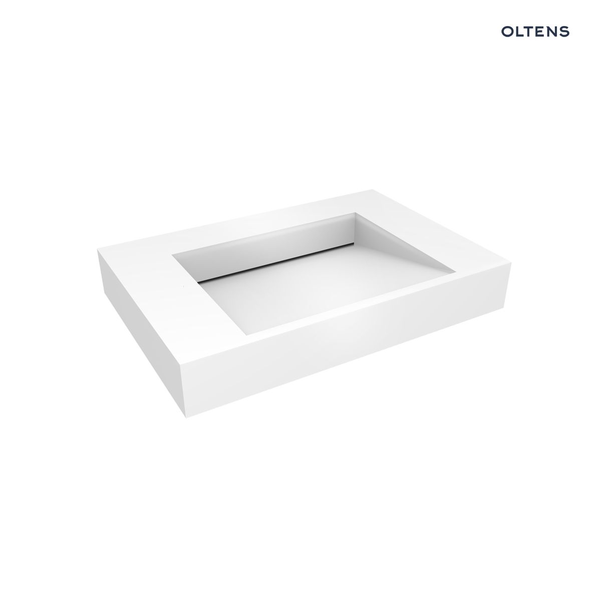 Oltens Stila umywalka 80x45 cm ścienna LavaForm biały połysk