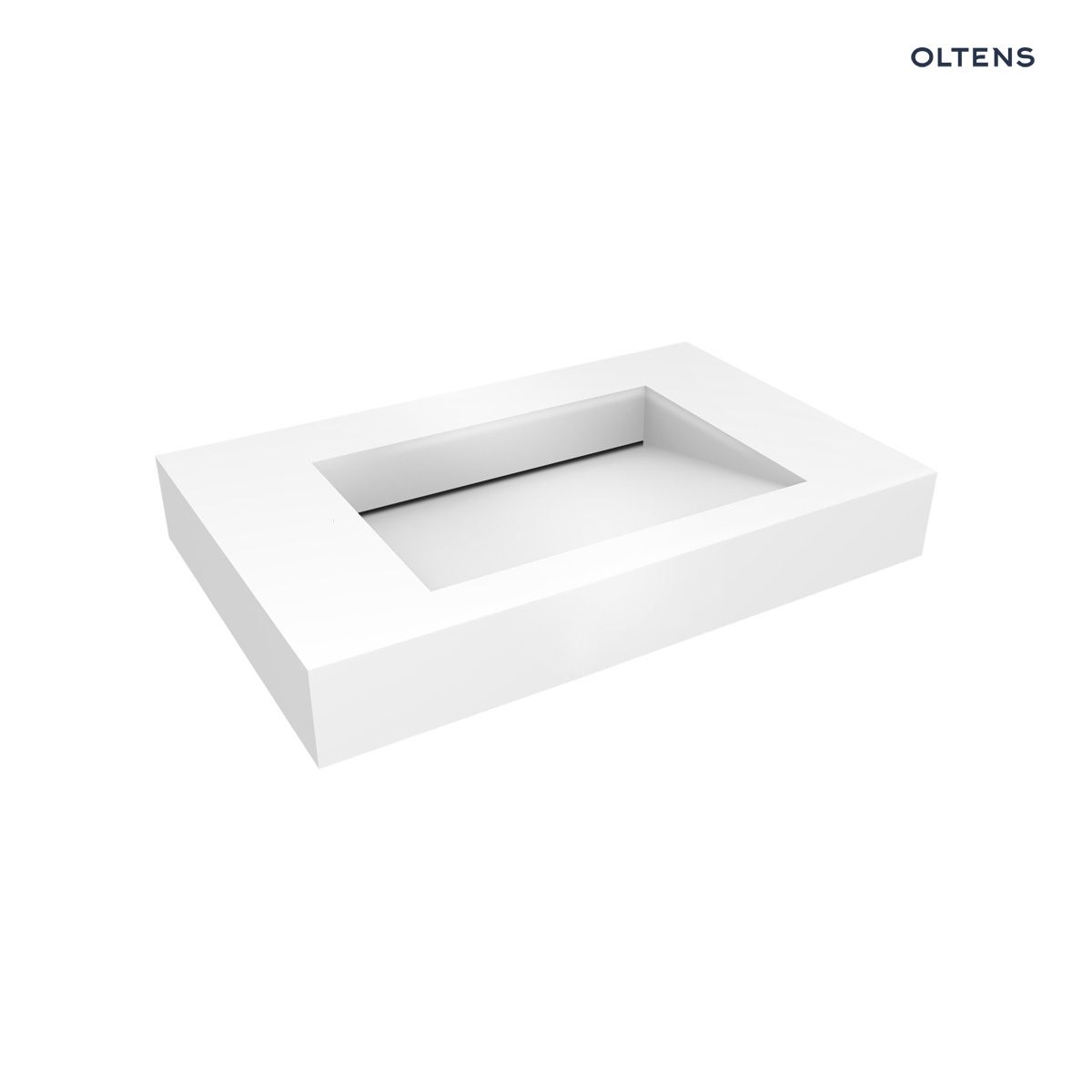 Oltens Stila umywalka 90x45 cm ścienna LavaForm biały połysk