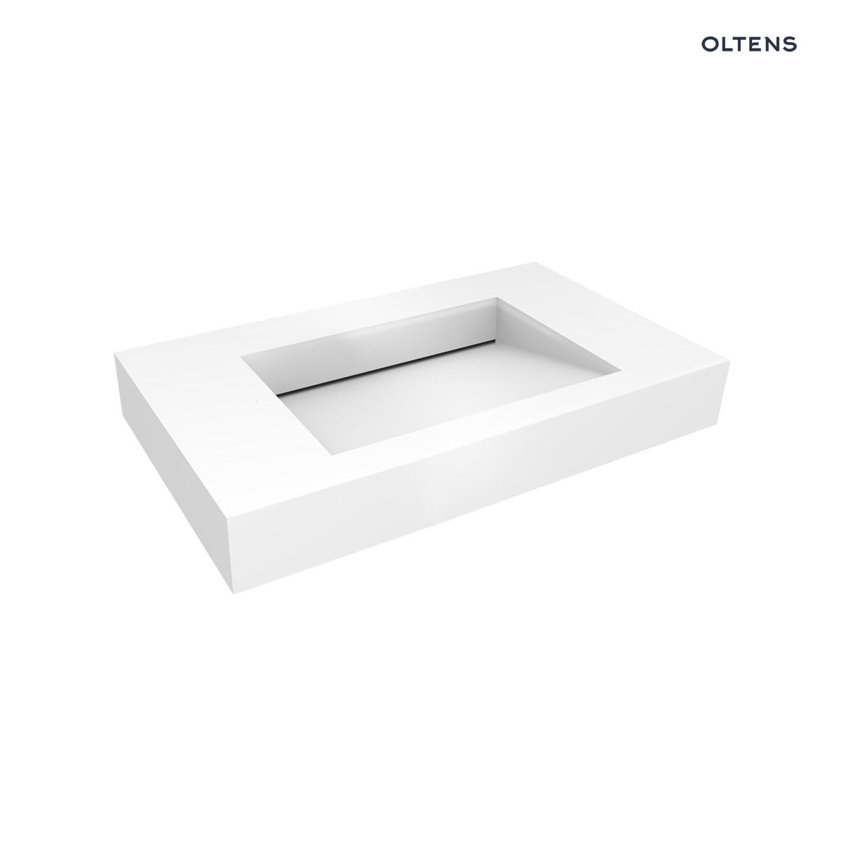 Oltens Stila umywalka 100x45 cm ścienna LavaForm biały połysk