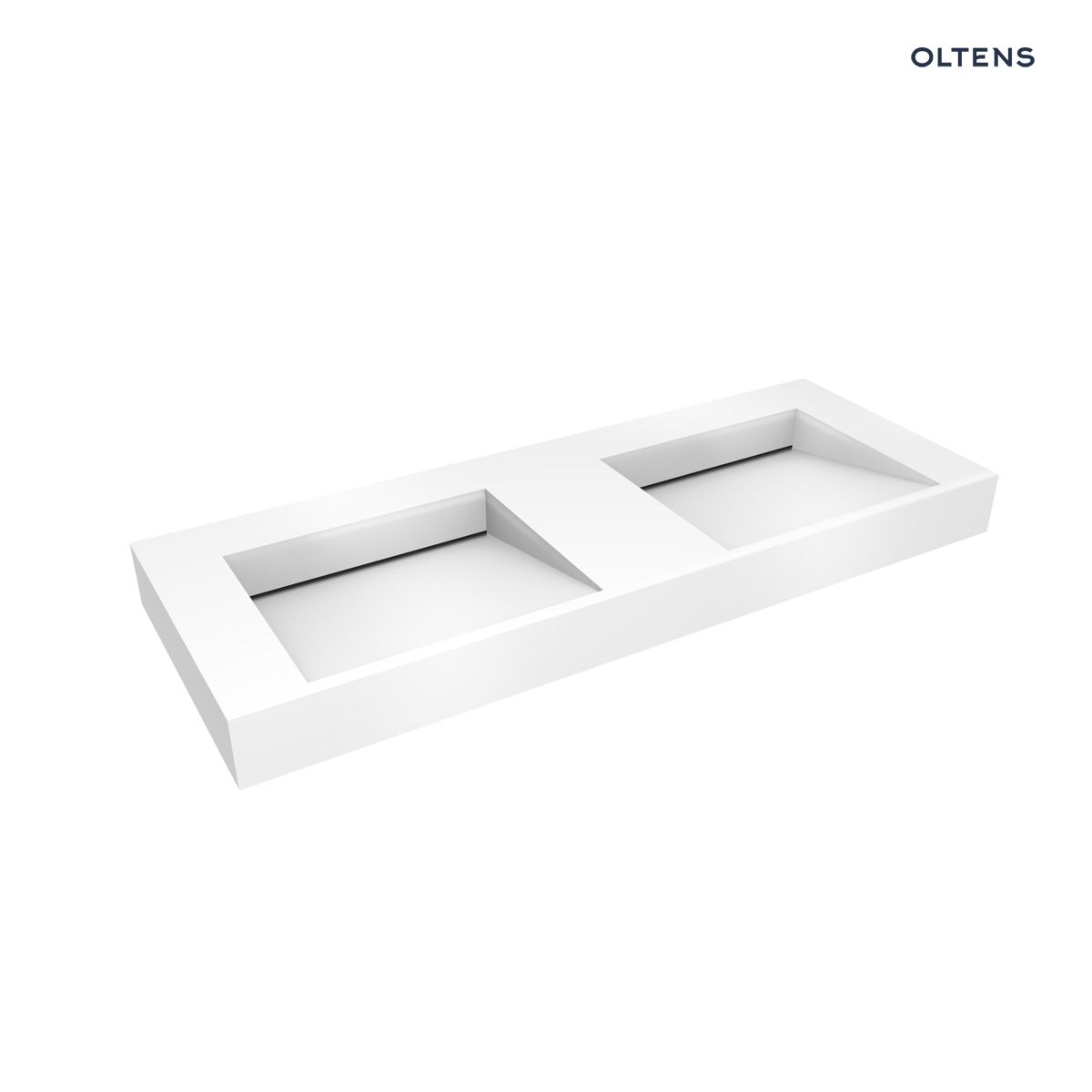 Oltens Stila umywalka 120x45 cm ścienna LavaForm biały połysk