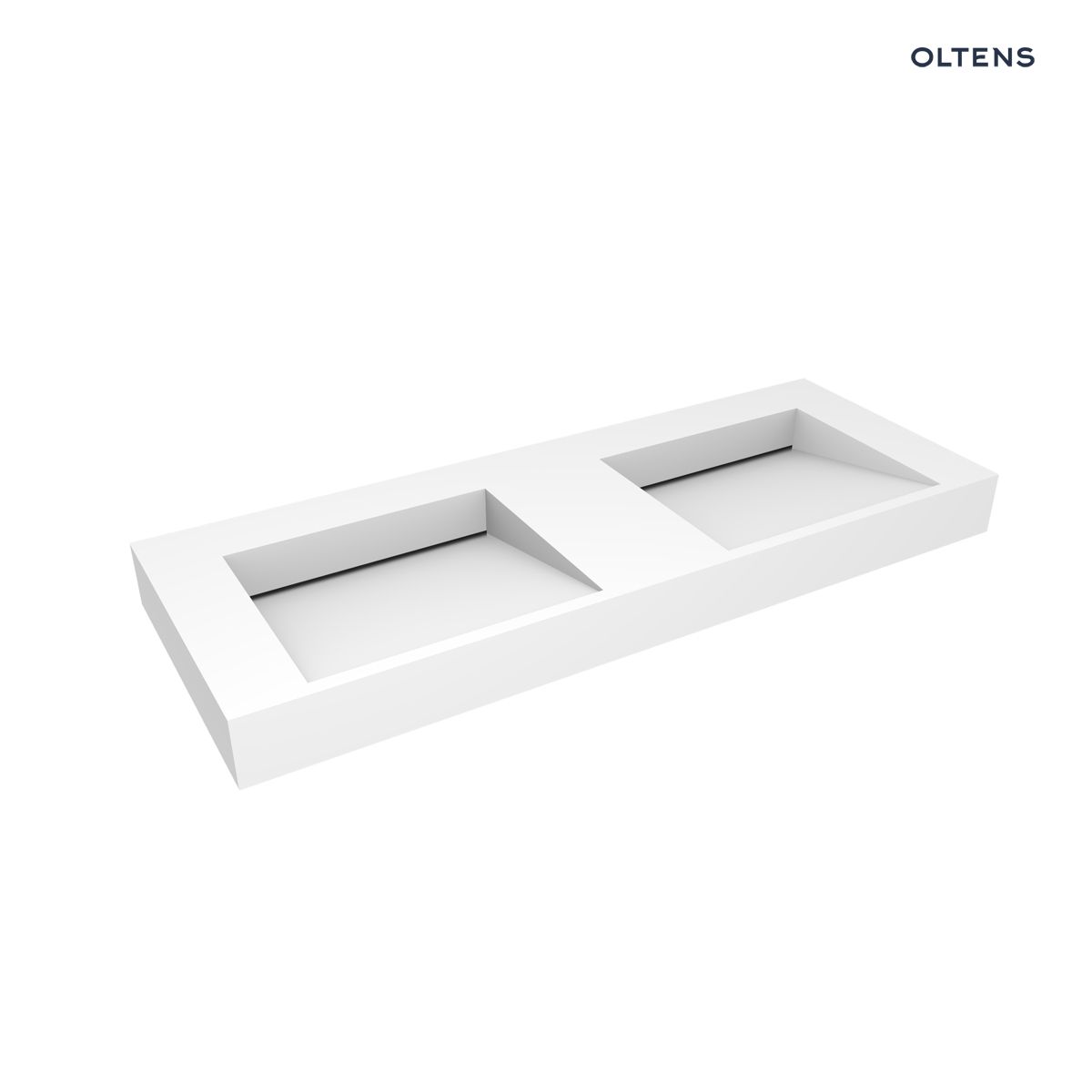 Oltens Stila umywalka 120x45 cm ścienna LavaForm biały mat