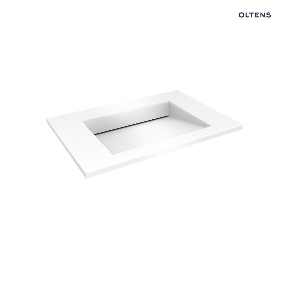 Oltens Stila umywalka 80x45 cm meblowa LavaForm biały połysk