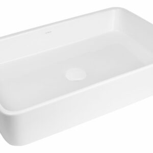 Oltens Lustra umywalka 60,5x35 cm nablatowa prostokątna biała