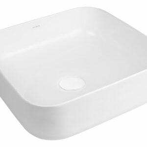 Oltens Josen umywalka 50x39,5 cm nablatowa biała