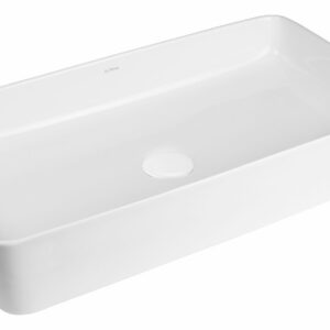 Oltens Solberg umywalka 62x41,5 cm nablatowa prostokątna biała