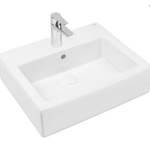 Oltens Susa umywalka wisząca 50x41 cm z powłoką SmartClean biała