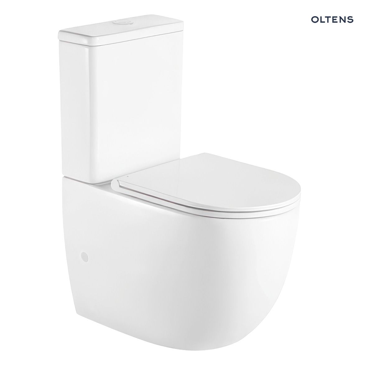 Oltens Hamnes Stille kompakt miska WC spłukiwanie wirowe biały