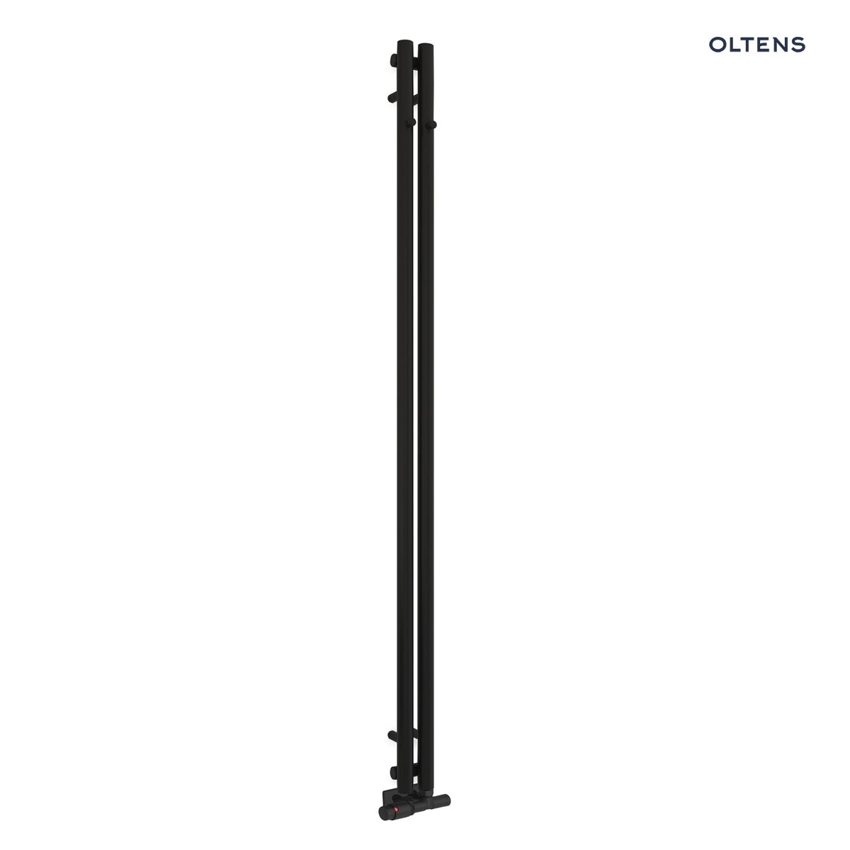Oltens Stang grzejnik łazienkowy 180x9,5 cm czarny mat