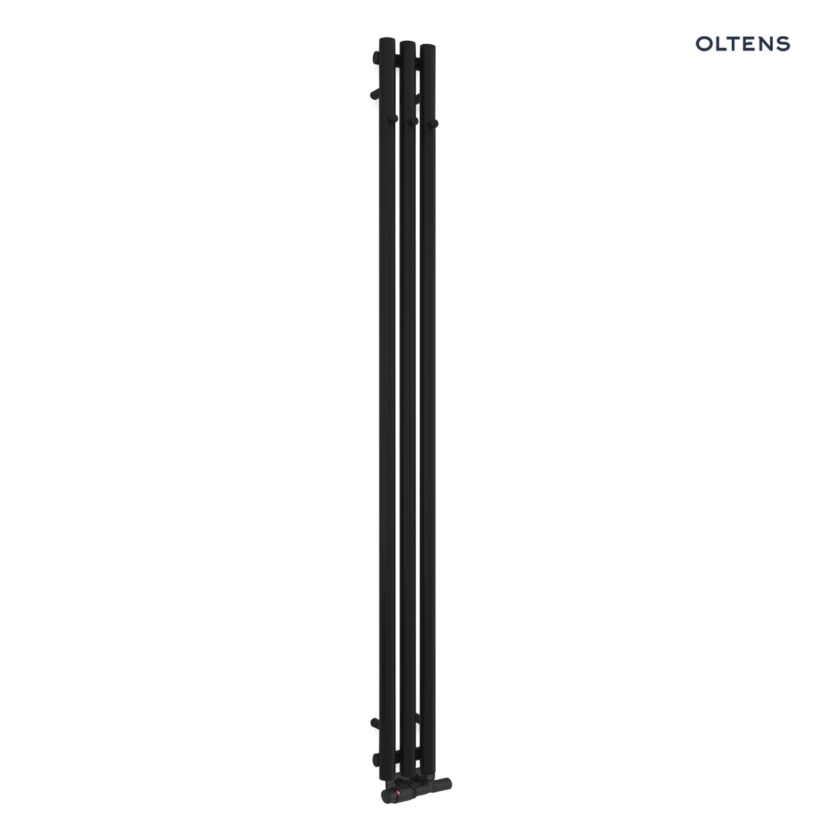 Oltens Stang grzejnik łazienkowy 180x15 cm czarny mat