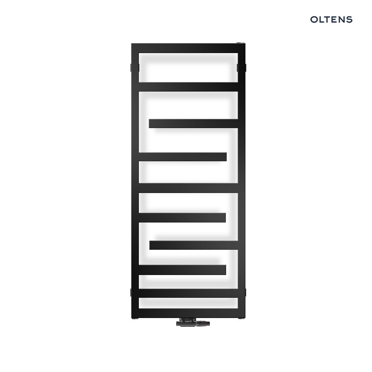 Oltens Flamma grzejnik łazienkowy 121x50 czarny mat