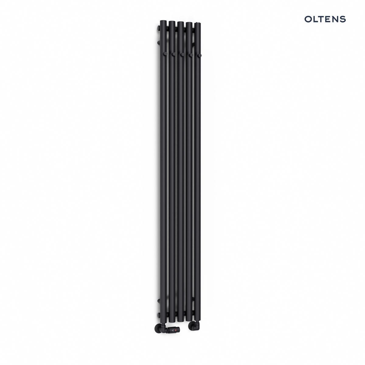 Oltens Stang grzejnik łazienkowy 180x26 cm czarny mat