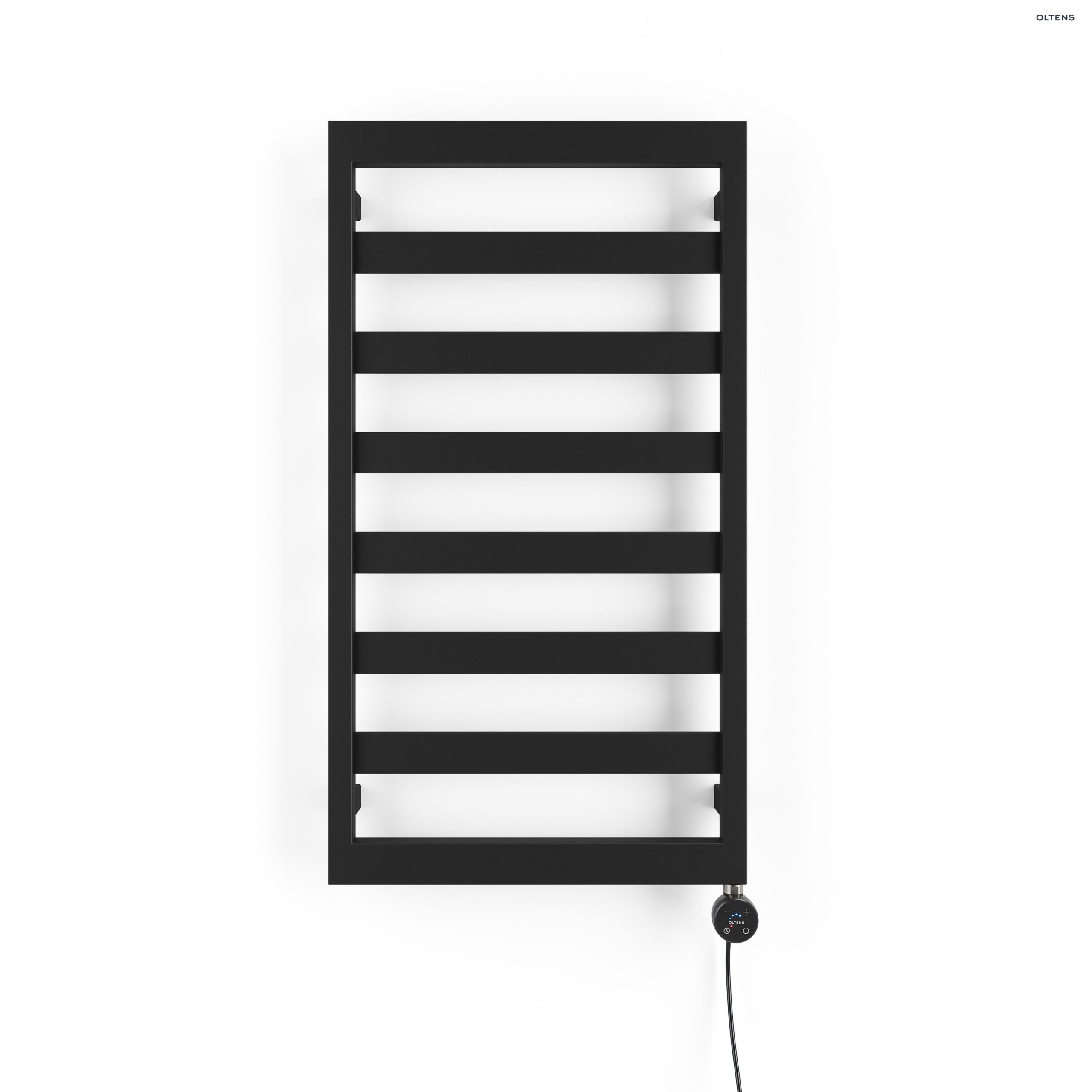 Oltens Benk (e) grzejnik łazienkowy 91x50 cm elektryczny czarny mat