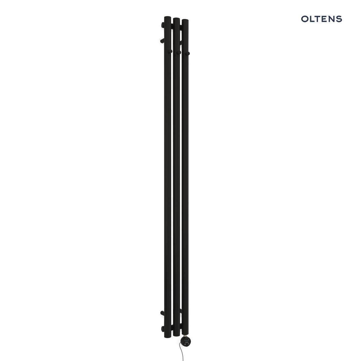 Oltens Stang (e) grzejnik łazienkowy 180x15 cm elektryczny czarny mat