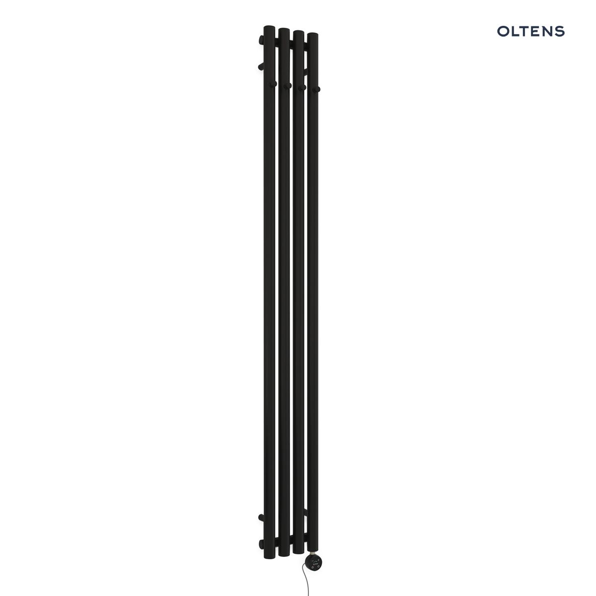 Oltens Stang (e) grzejnik łazienkowy 180x20,5 cm elektryczny czarny mat