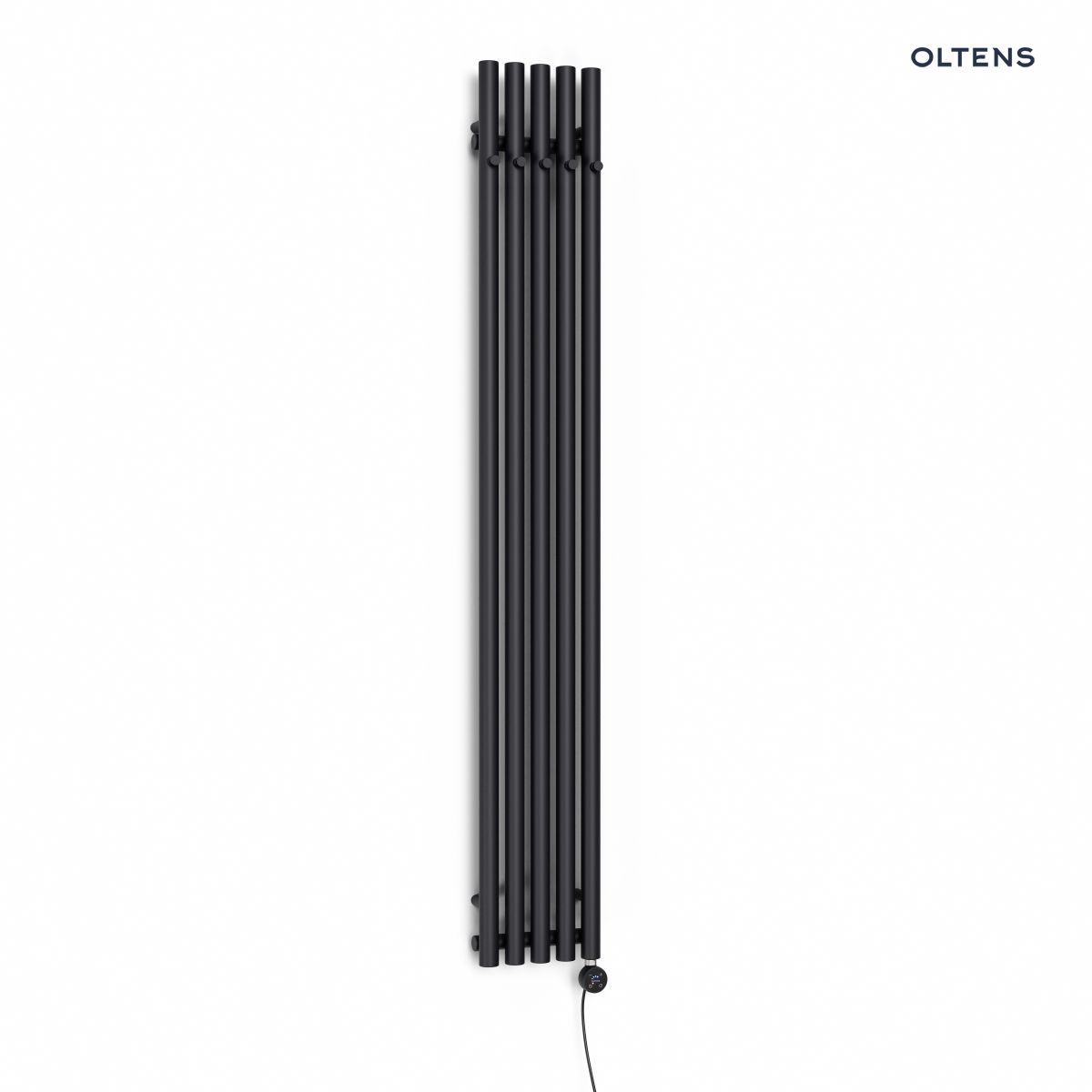 Oltens Stang (e) grzejnik łazienkowy 180x26 cm elektryczny czarny mat