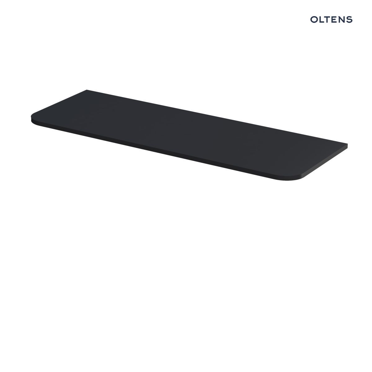 Oltens Hamnes blat naszafkowy 120 cm czarny mat